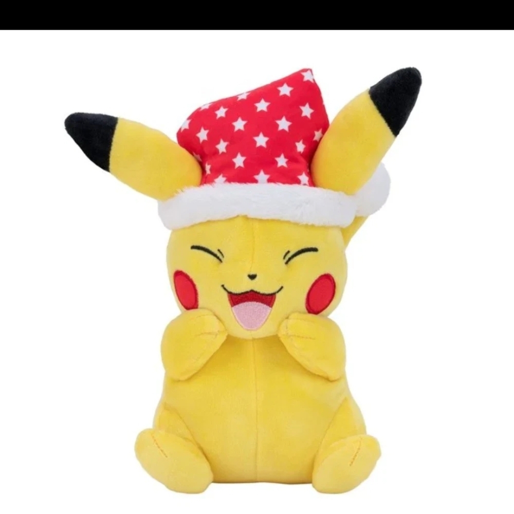 Pikachu Pokemon Plush Toy with Santa Hat